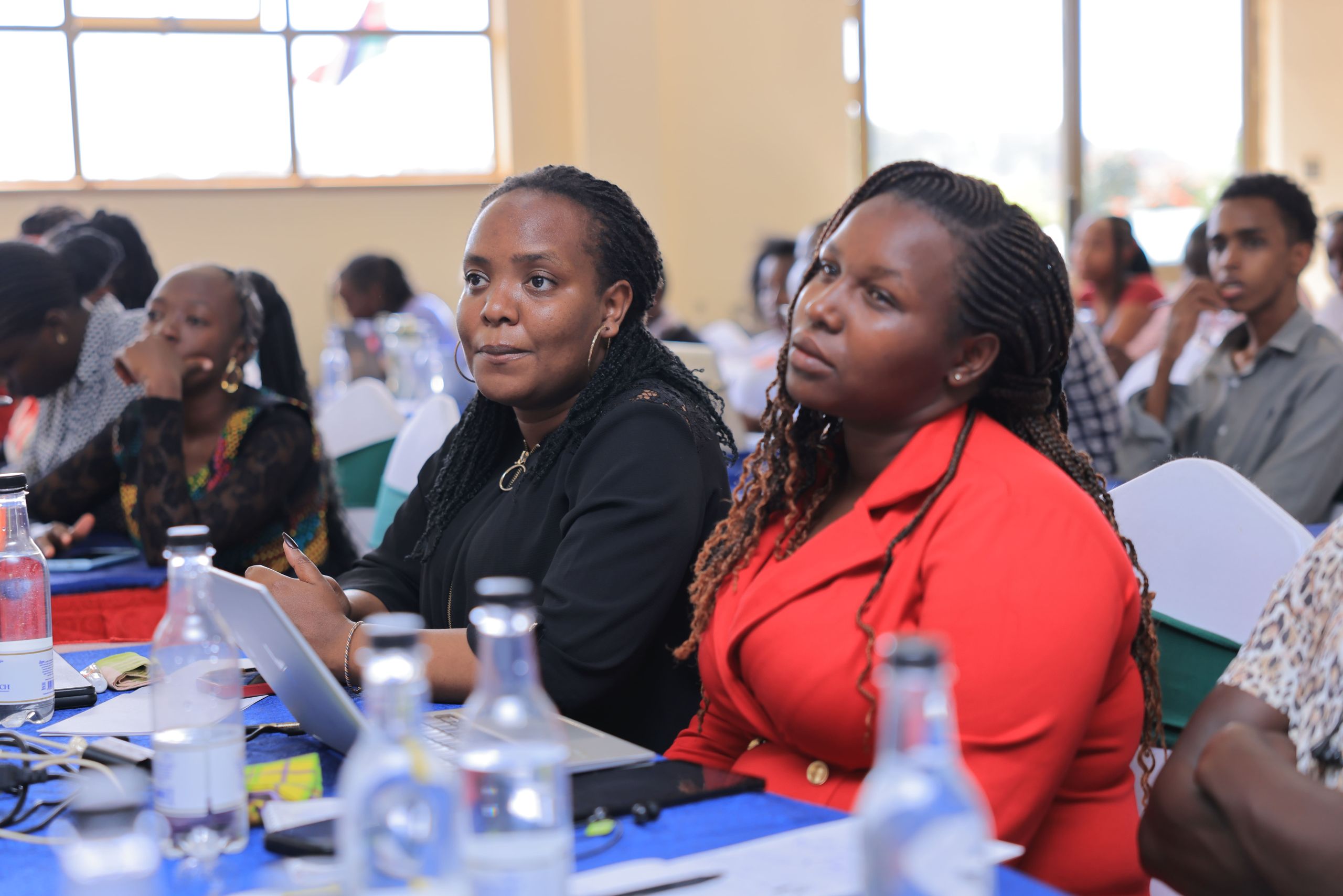 Women and girls participating in inclusive community development